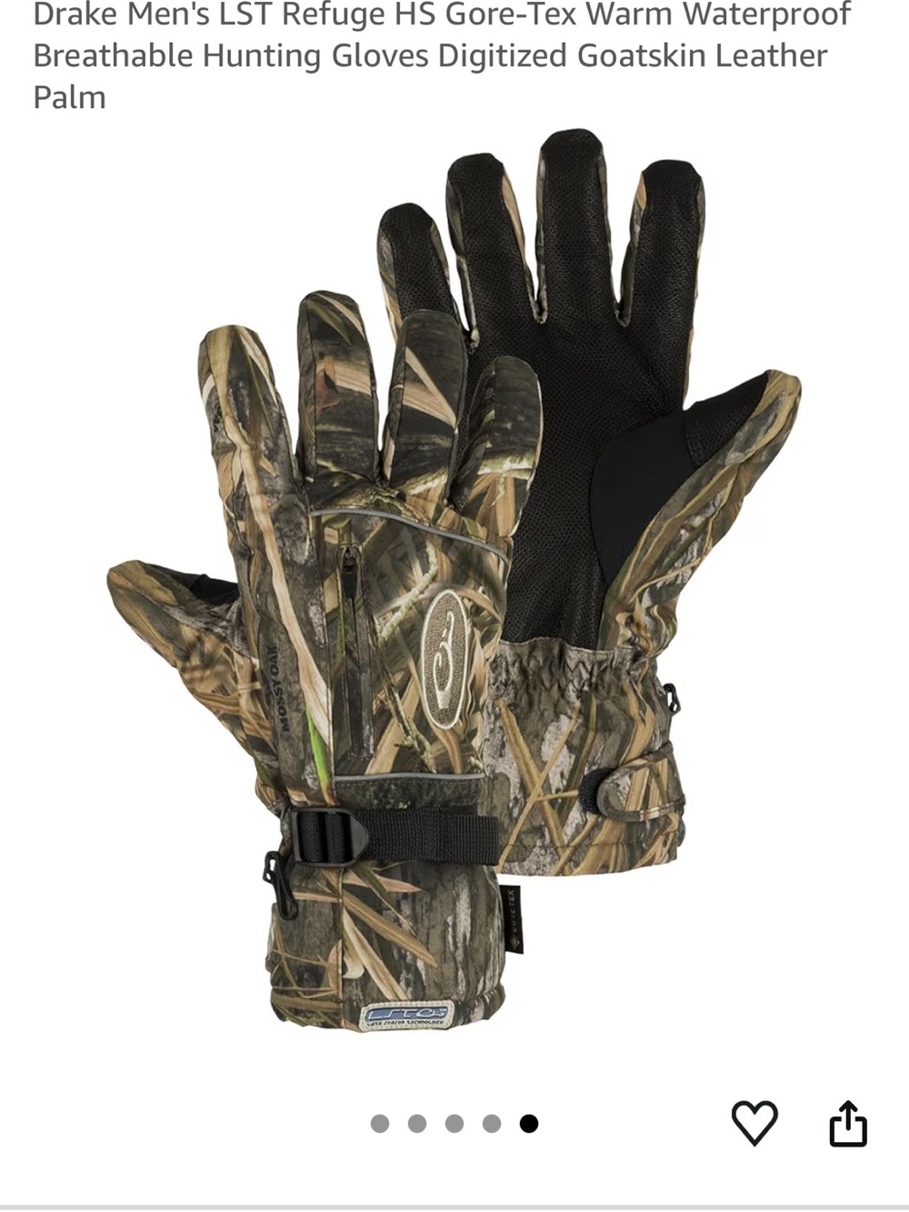 Drake Camo Waterproof Hunting Gloves